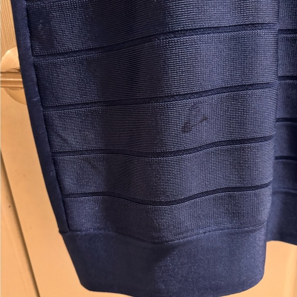 French Connection Blue Bandage Bodycon Mini Dress Size l - Picture 12 of 12
